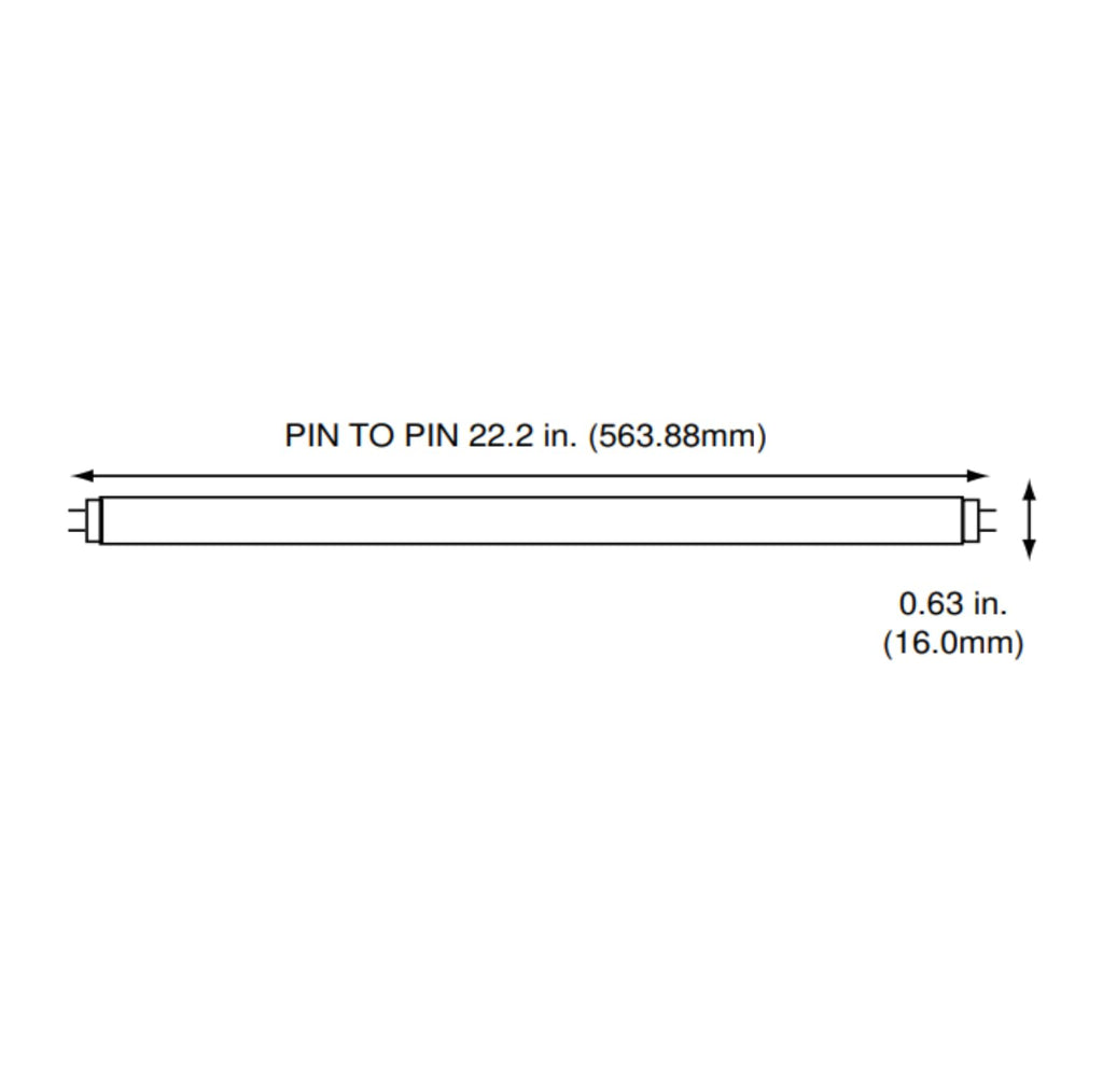 24 Inch 24W 4100K Cool White T5 Fluorescent Bulb Pack of 40 G915