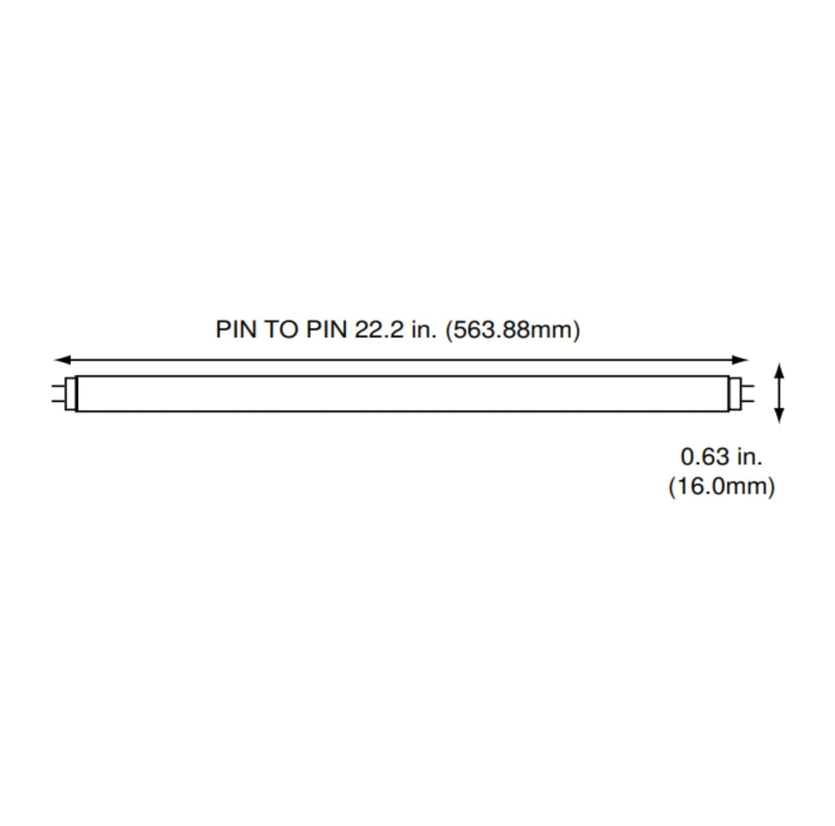 24 Inch 24W 4100K Cool White T5 Fluorescent Bulb Pack of 40 G915