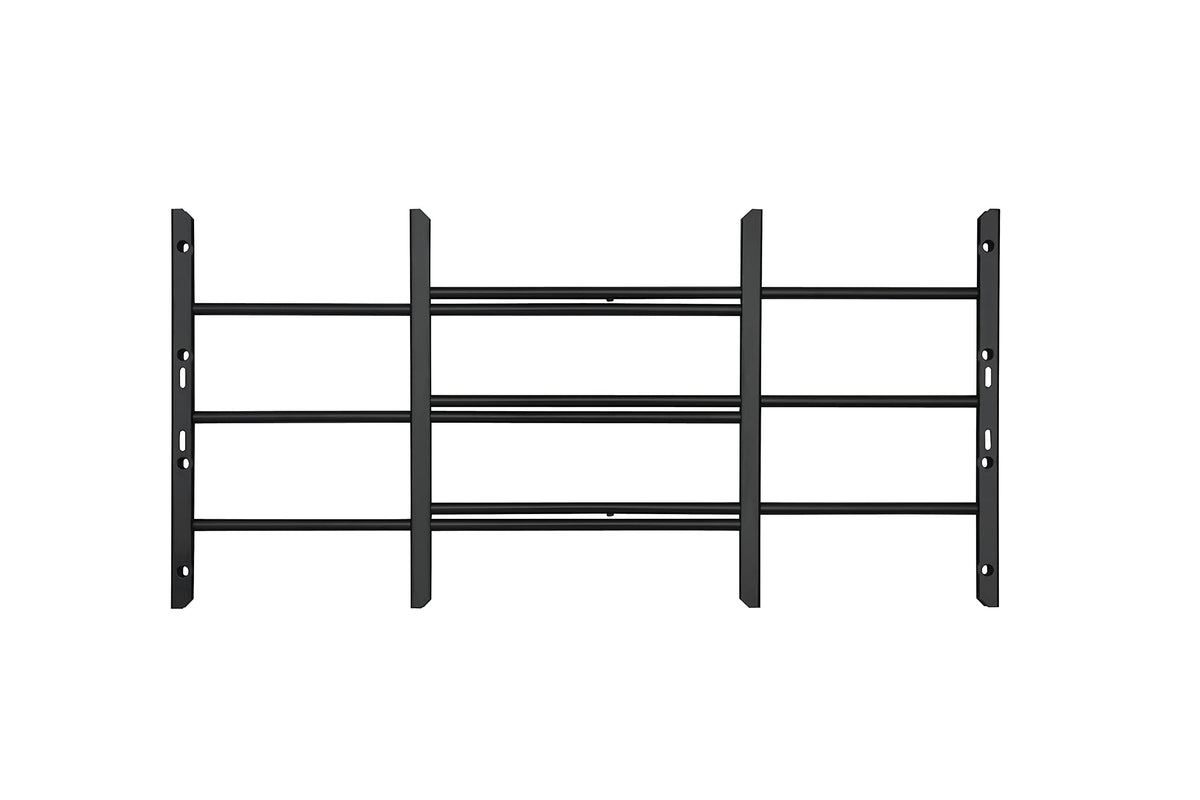 Black Adjustable Window Security Bars W509