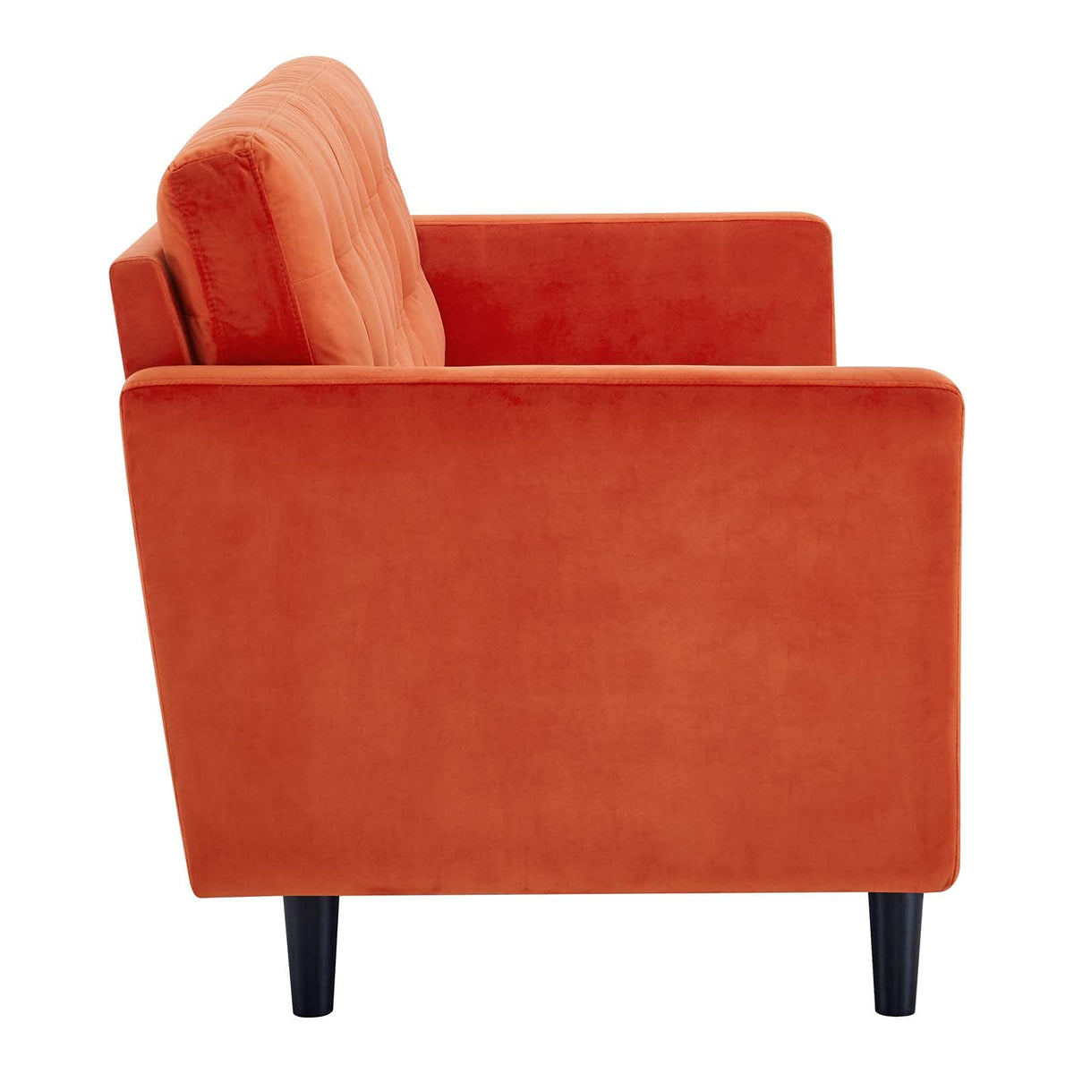 Orange Tufted Performance Velvet Sofa G174