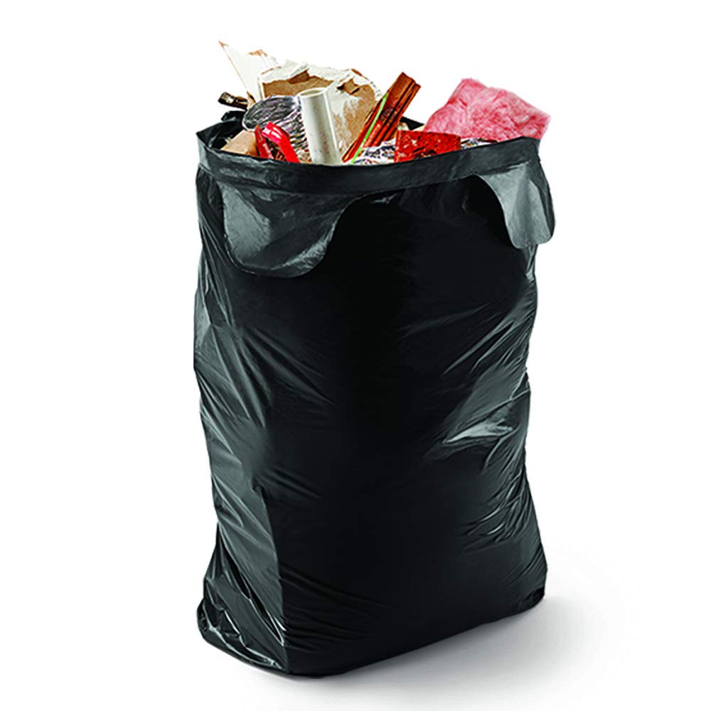 42 Gallon 20 Bags Black Heavy Duty Trash Bags L857