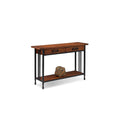 Rustic Two Drawer Sofa Table with Shelf Q19676