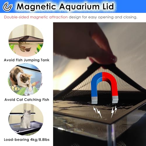 Aquarium Anti-Jump Net Cover (55.1" x 23.6") K1857