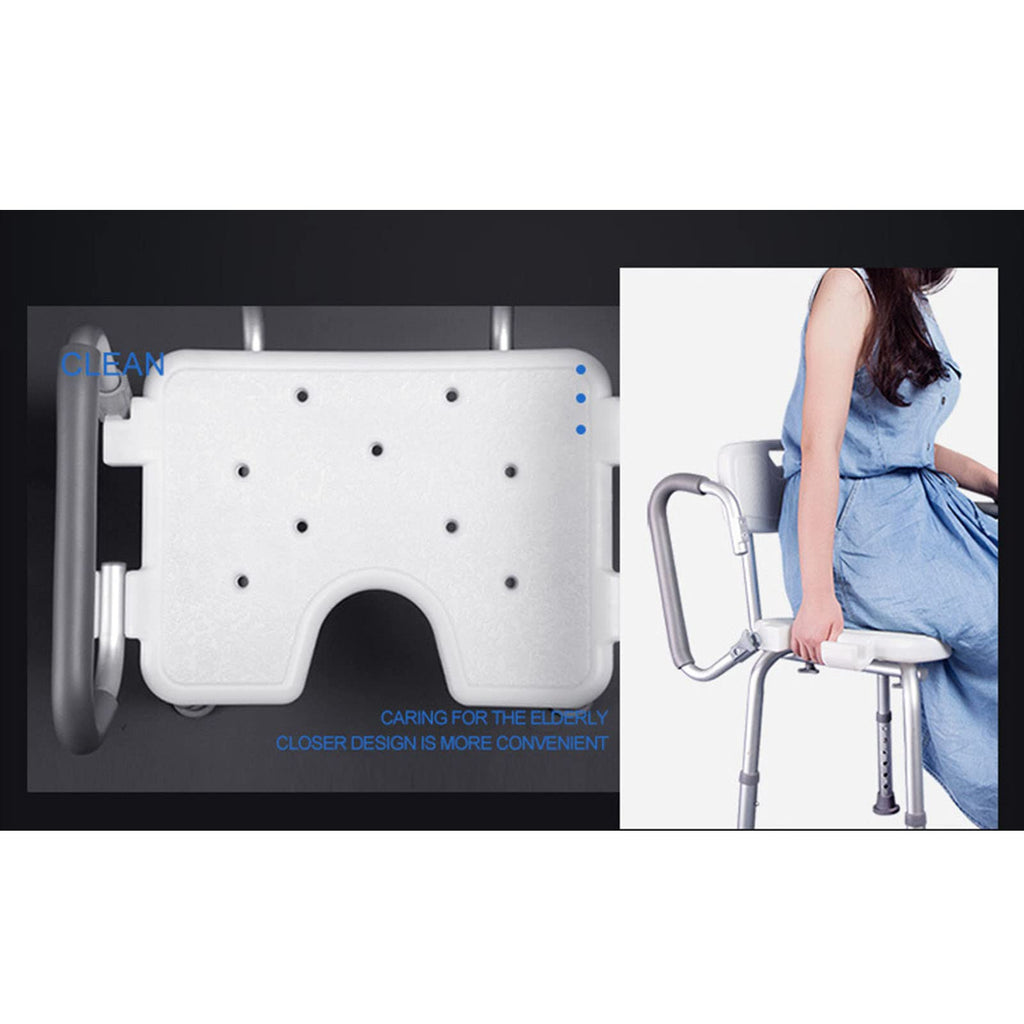 Padded Shower Chair with Arms and Back I799363