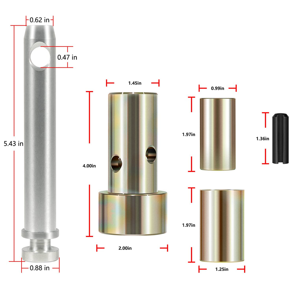 Quick Hitch Bushing Kit with Top Link and Lynch Pin I295638
