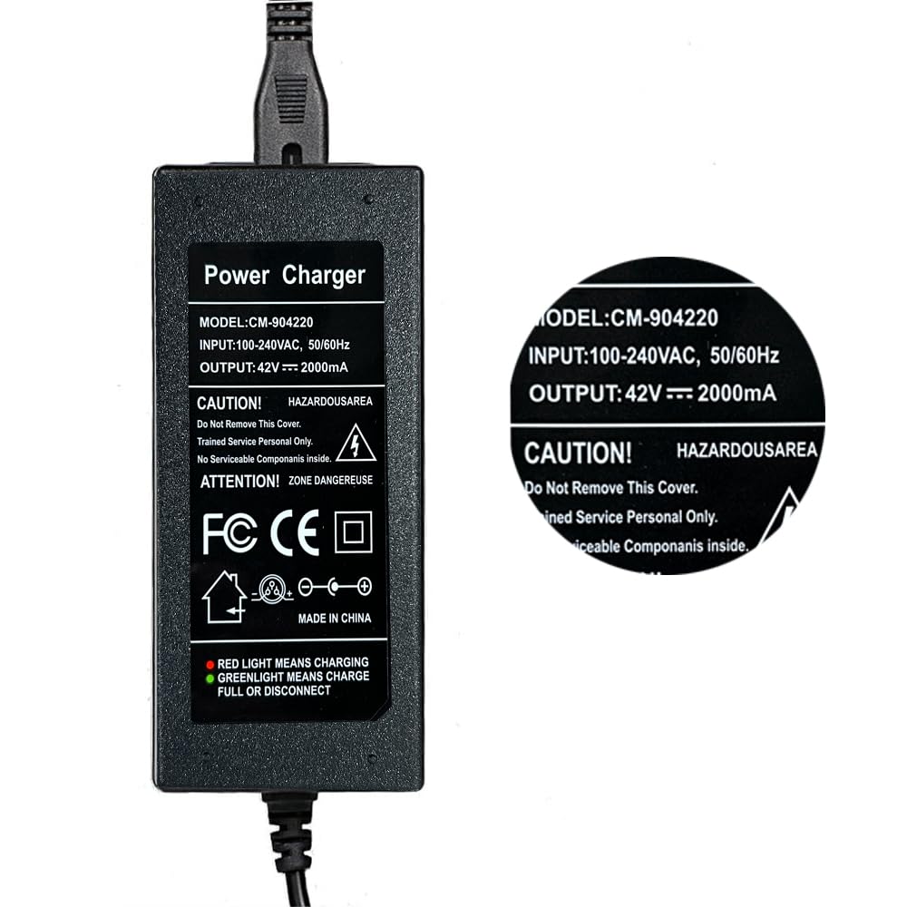 42V 2A Charger for 36V Lithium Battery 5.5mm x 2.5mm O331