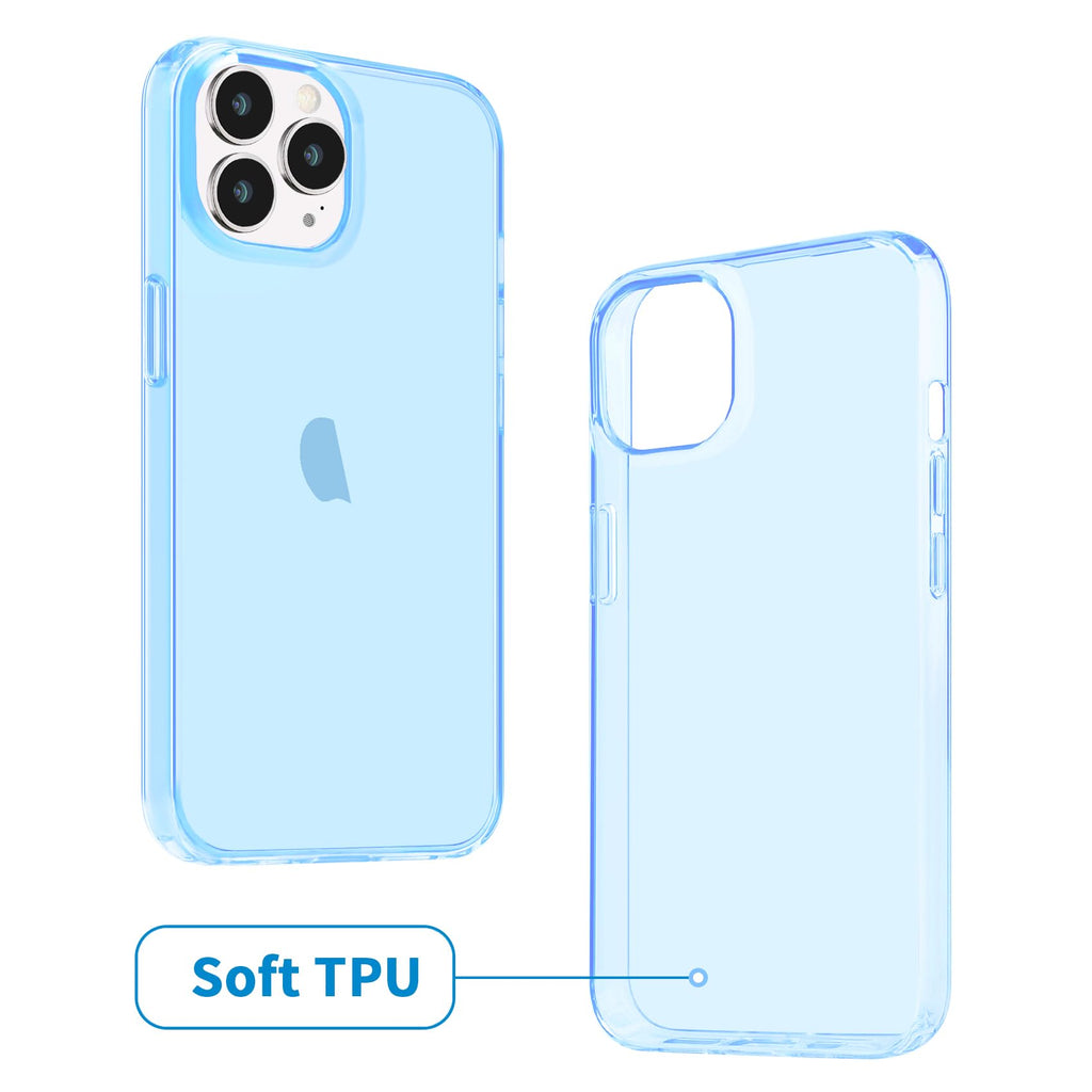 Clear Soft Shockproof Slim Thin Blue Phone Case P281802