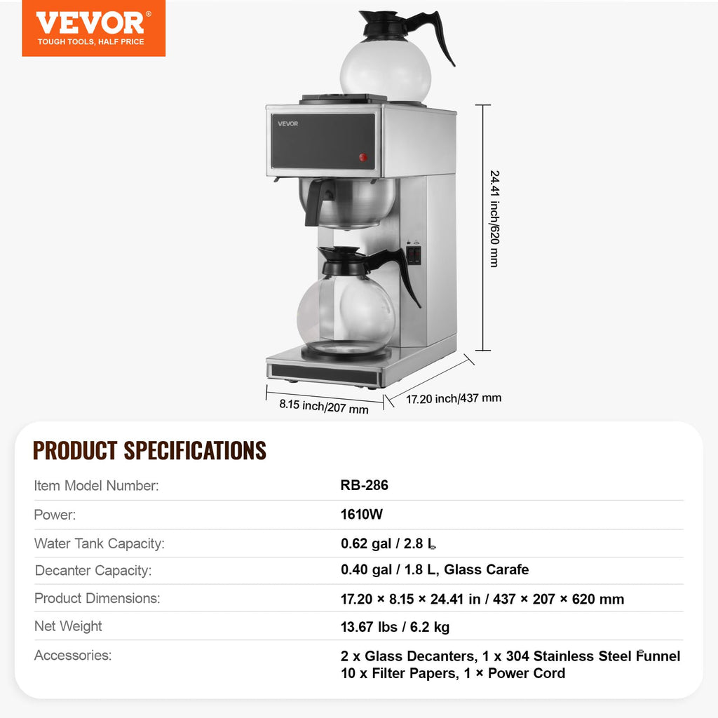 Commercial Drip Coffee Maker 12 Cups K779855