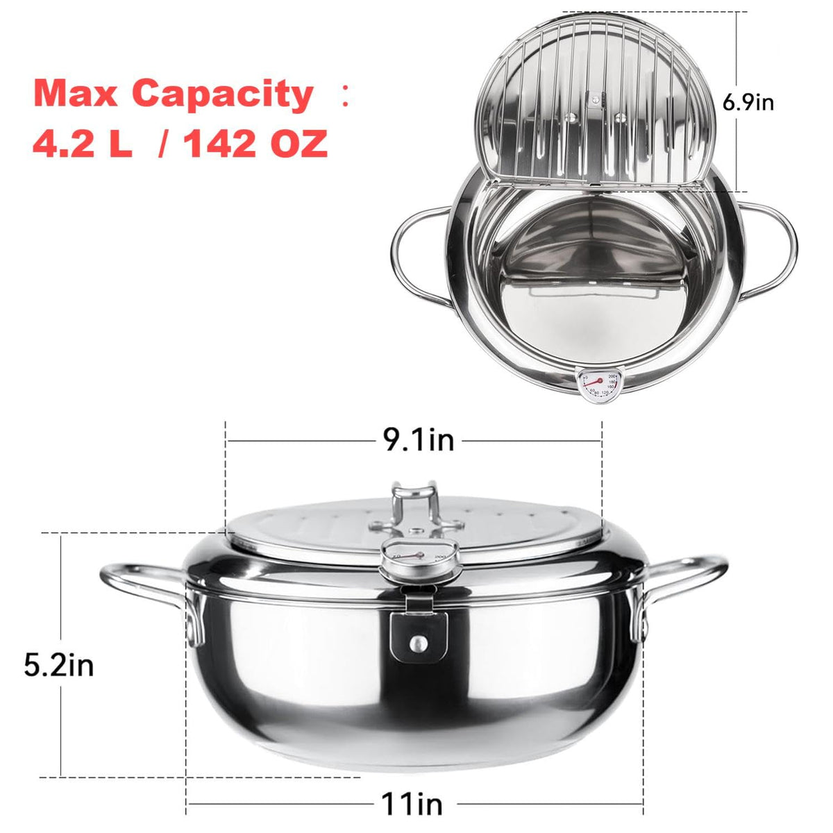 Deep Fryer Pot 4.6 QT A40699