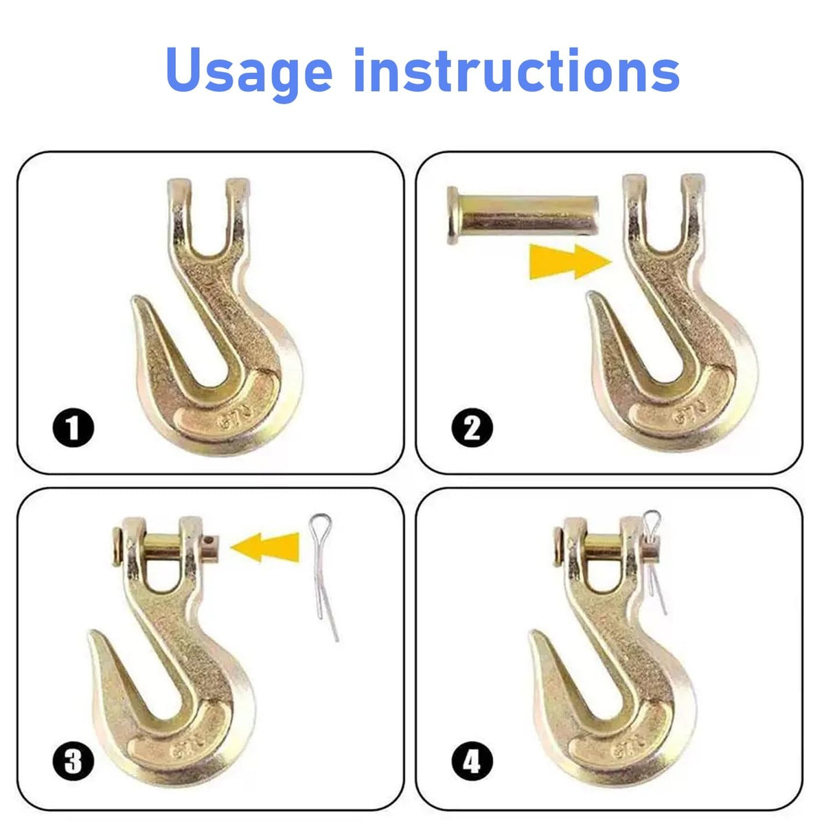 3/8" Grade 70 Clevis Grab Hook J794