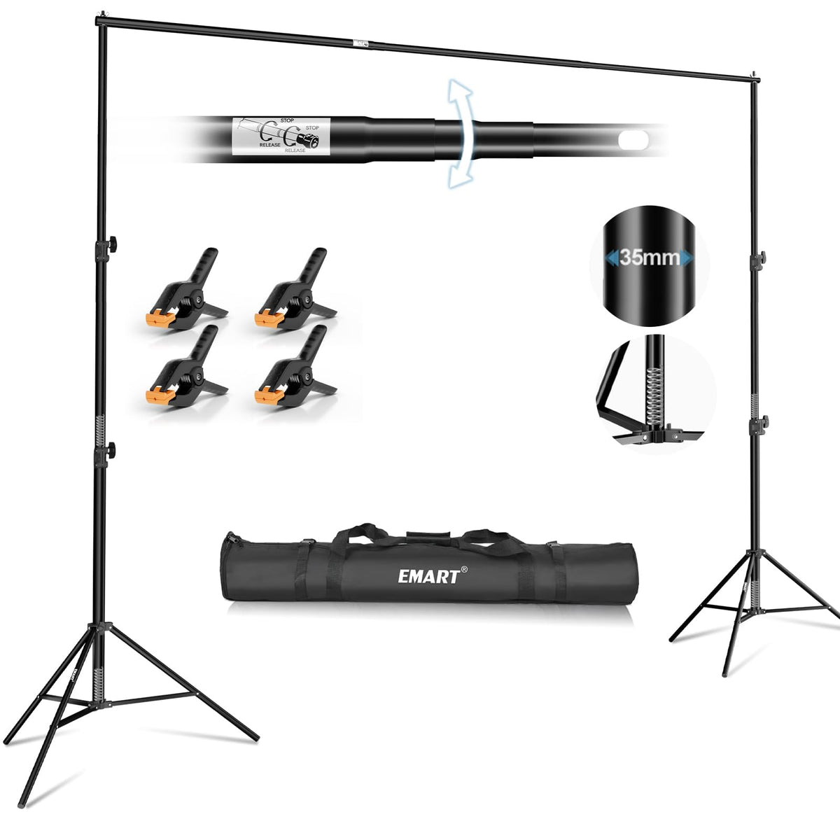 10x10Ft Heavy Duty Adjustable Backdrop Stand N8421