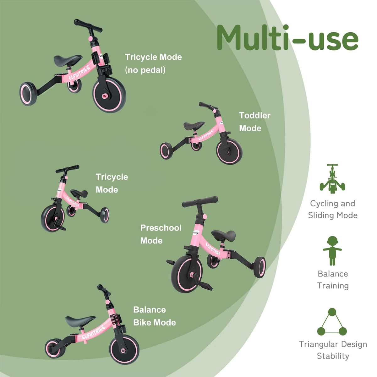5 in 1 Toddler Bike N979010