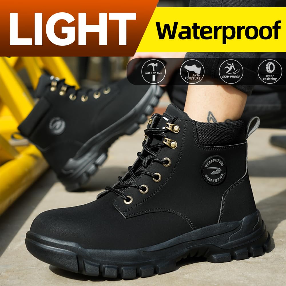 Waterproof Lightweight Steel Toe Safety Shoes B51779