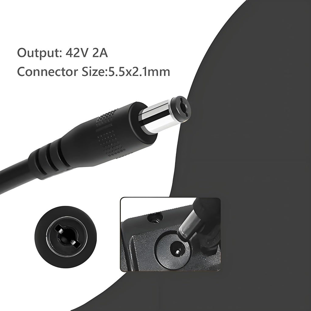 42V 2A Charger for 36V Lithium Battery 5.5mm x 2.5mm O331