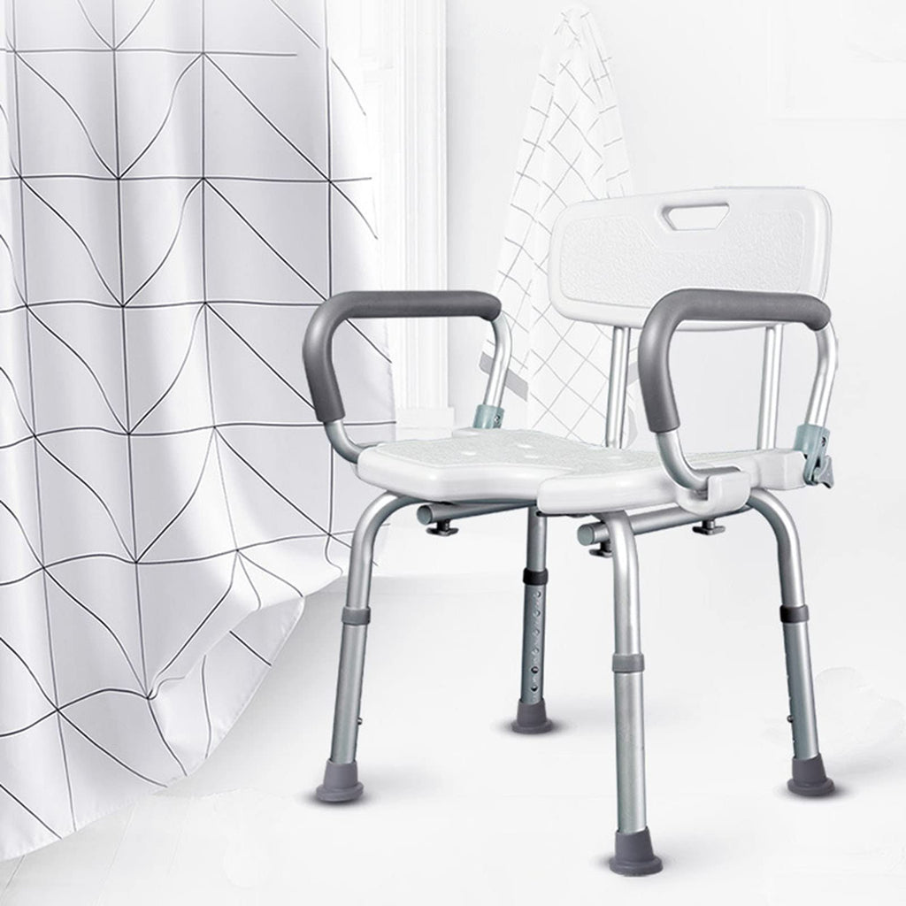 Padded Shower Chair with Arms and Back I799363