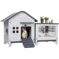 Plastic Rabbit Cage with Run L3340