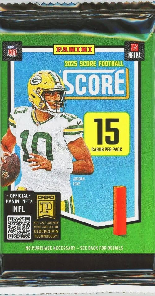2025 Panini SCORE Football Sealed MEGA Foil Pack with 15 Cards V8342