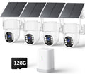 4MP Solar Powered Wireless Security Camera System with Color Night Vision T556361