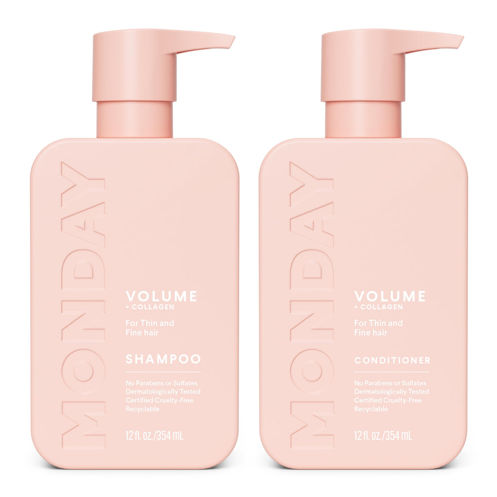 Volume Shampoo + Conditioner Set 12 oz Coconut Oil A134