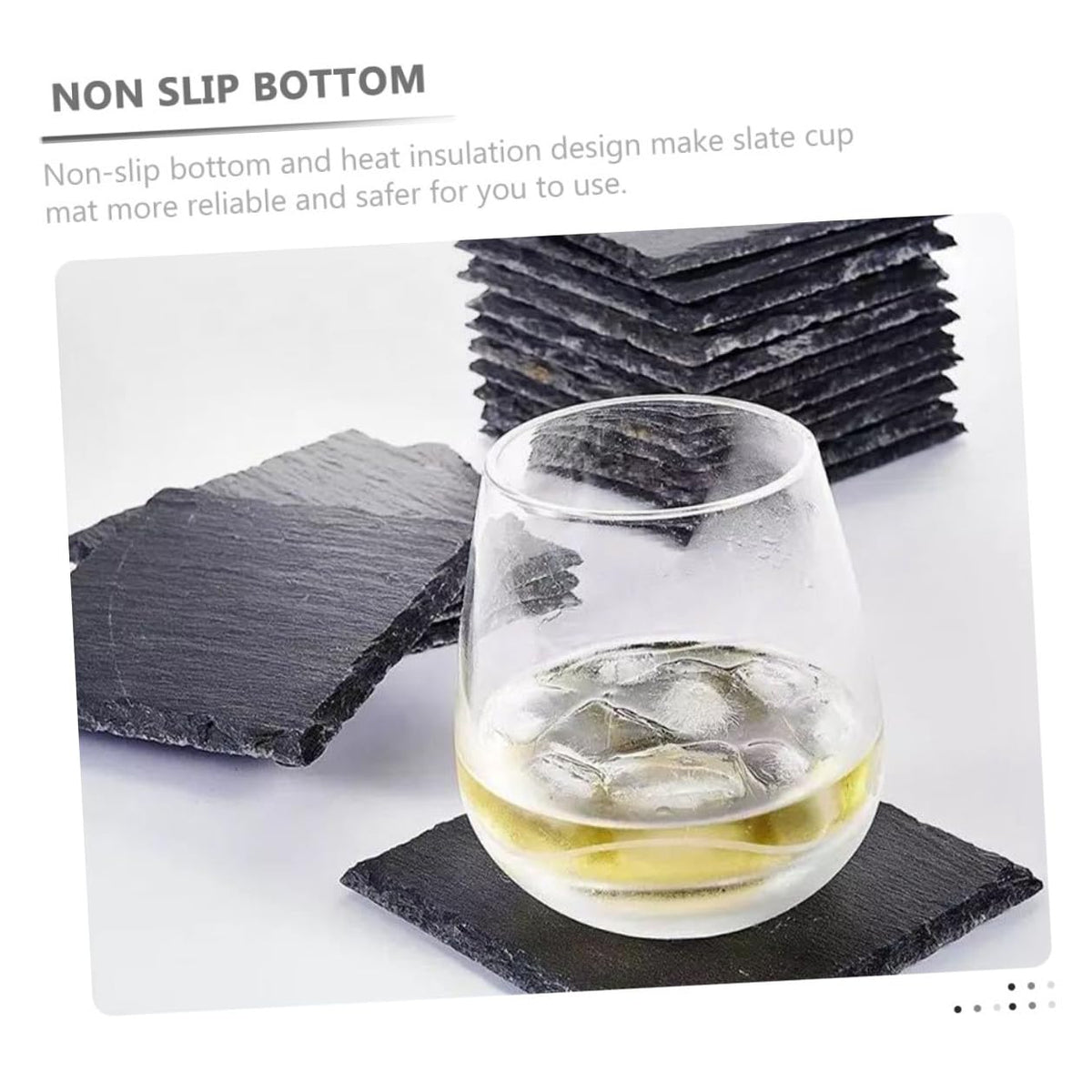 12pcs Natural Coasters S582