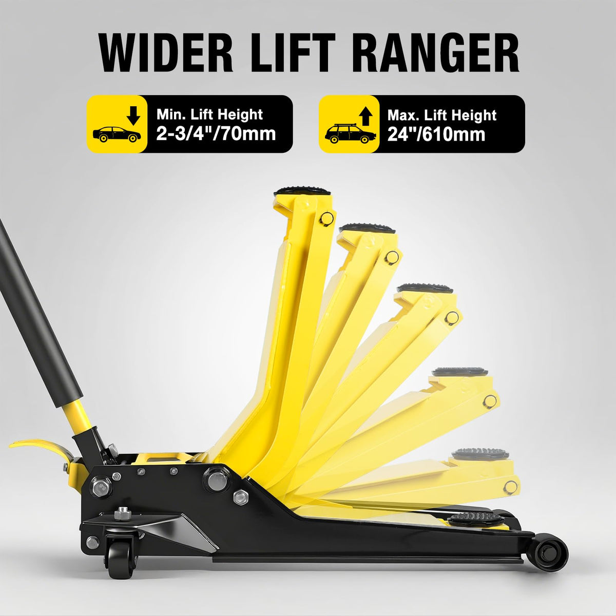 2 Ton Low Profile Hydraulic Floor Jack with Foot Pedal E692