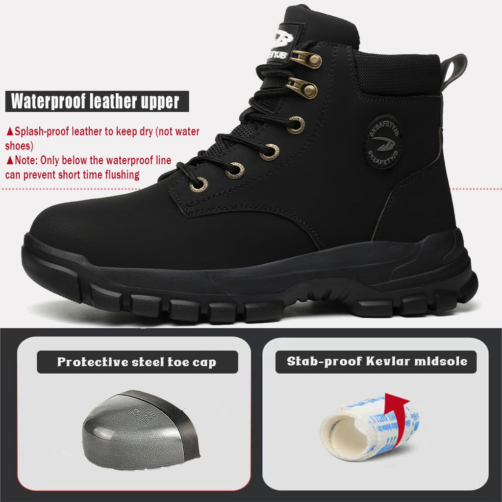 Waterproof Lightweight Steel Toe Safety Shoes B51779