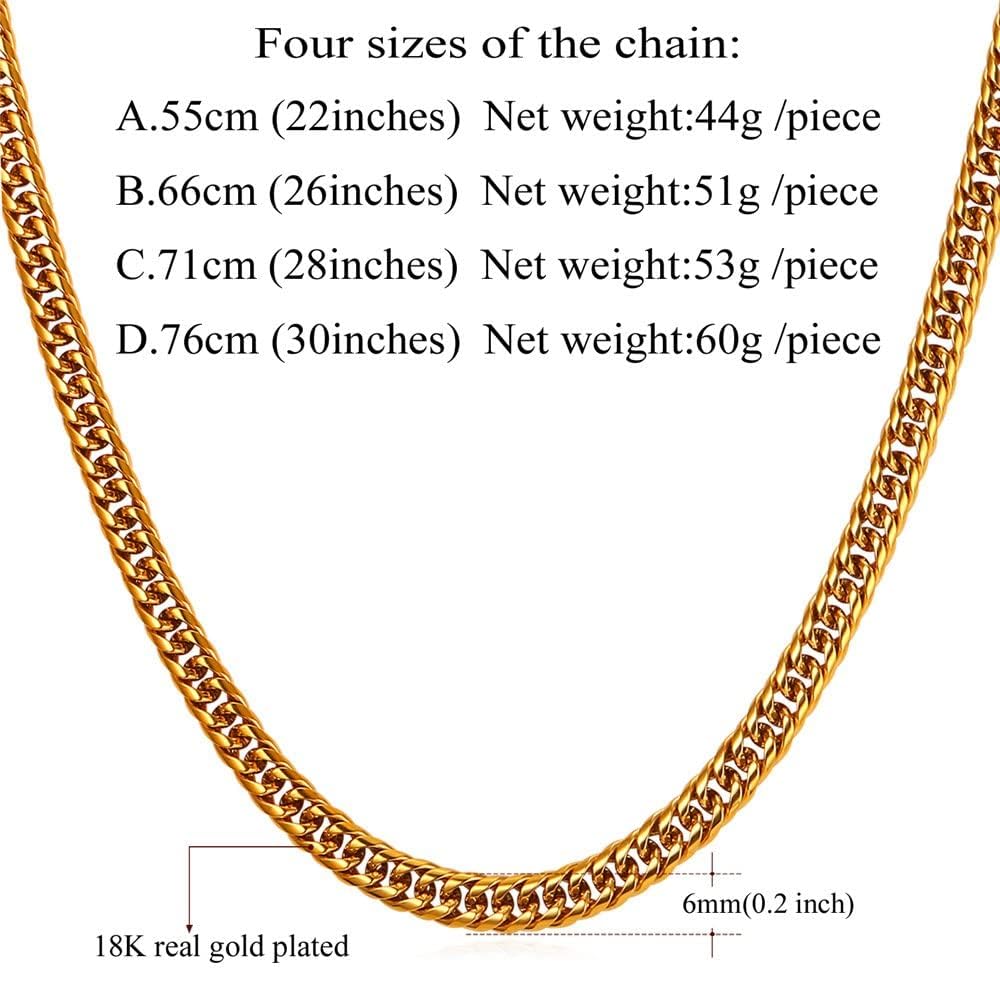 Cuban Link Chain Necklace L2584
