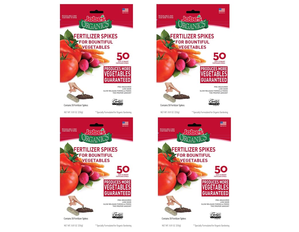 Organic Vegetable & Tomato Fertilizer Spikes, 50 Spikes C423879