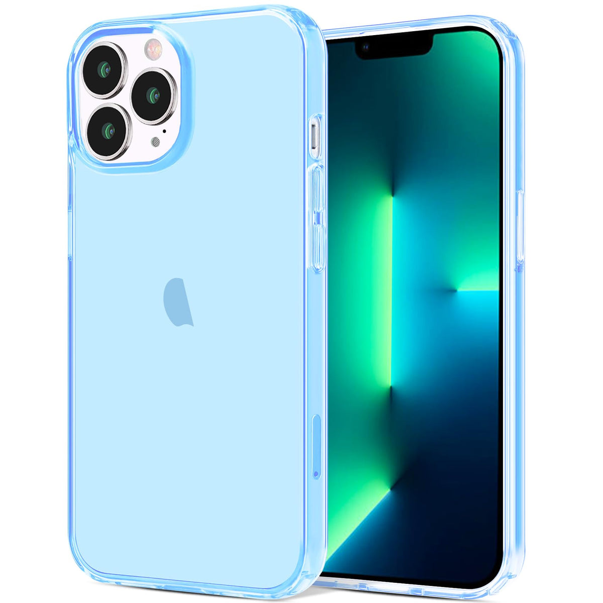 Clear Soft Shockproof Slim Thin Blue Phone Case P281802