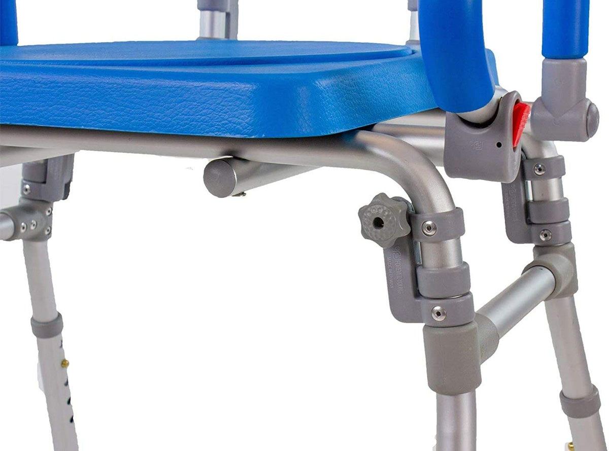 Folding Shower Chair with Padded Seat Armrests Backrest T86717