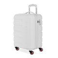 White 19-Inch Hardside Expandable Carry-On Spinner Luggage T698397