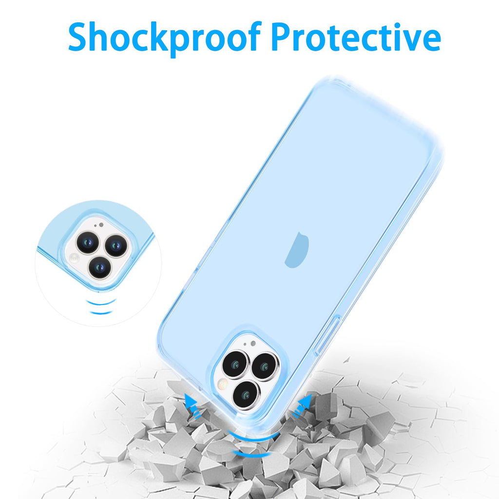 Clear Soft Shockproof Slim Thin Blue Phone Case P281802