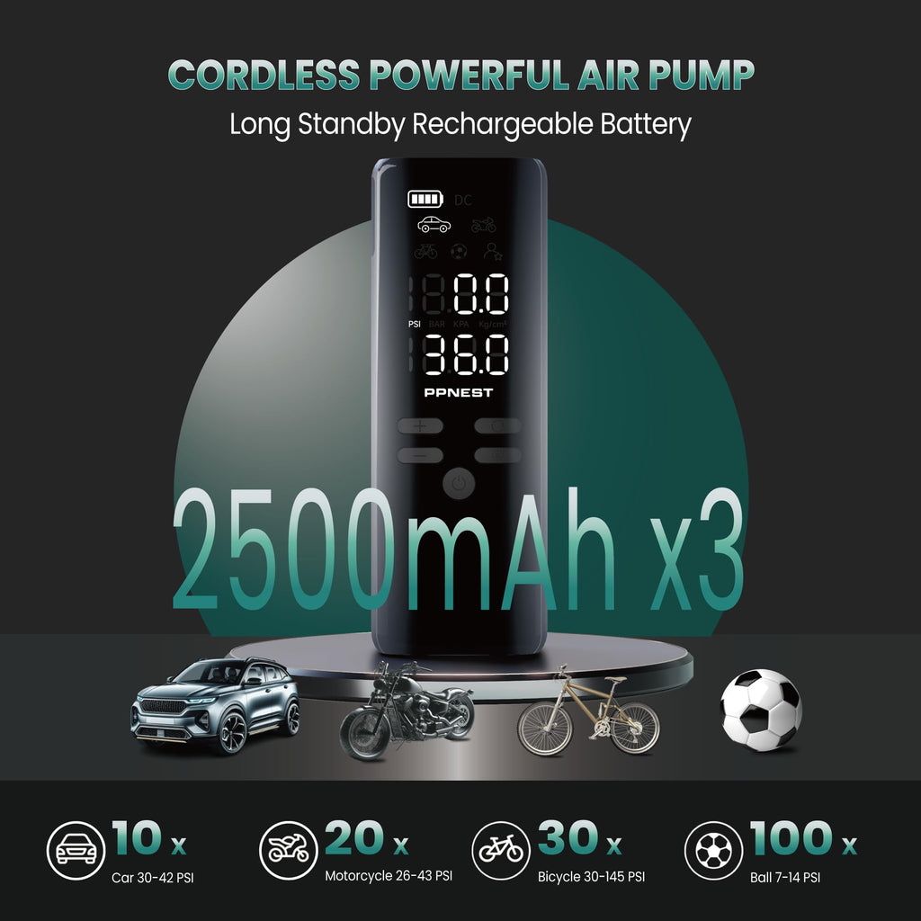 Portable Air Compressor 150PSI with Battery J542