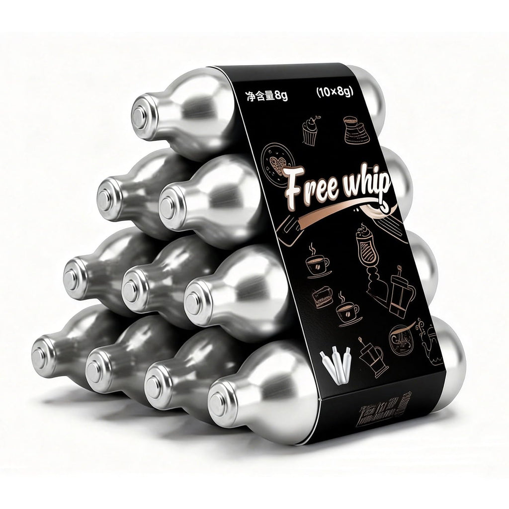 Whipped Cream Chargers 8g Food-Grade 10-pack M424225