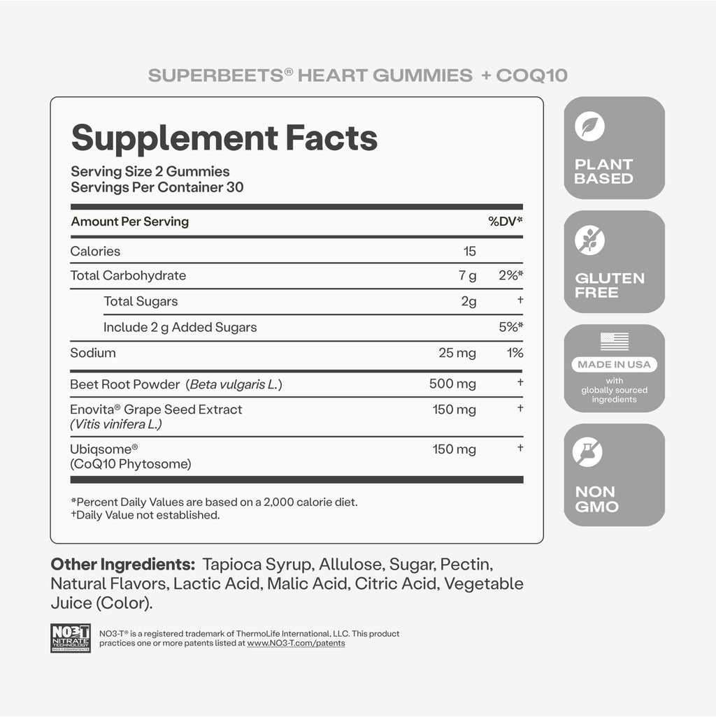 Heart Gummies 150mg CoQ10 60 Ct P780