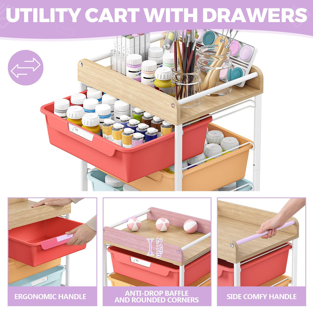 Utility Storage Cart with Drawer G481278
