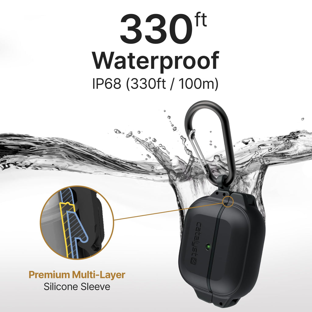 Waterproof Shockproof Protective Case for AirPods 3rd Generation with Carabiner F113942