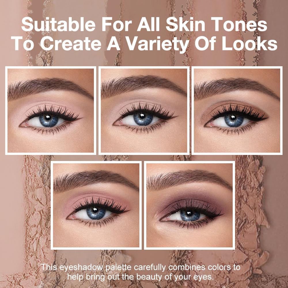 Peach Nude Neutral Matte Eyeshadow Palette I533