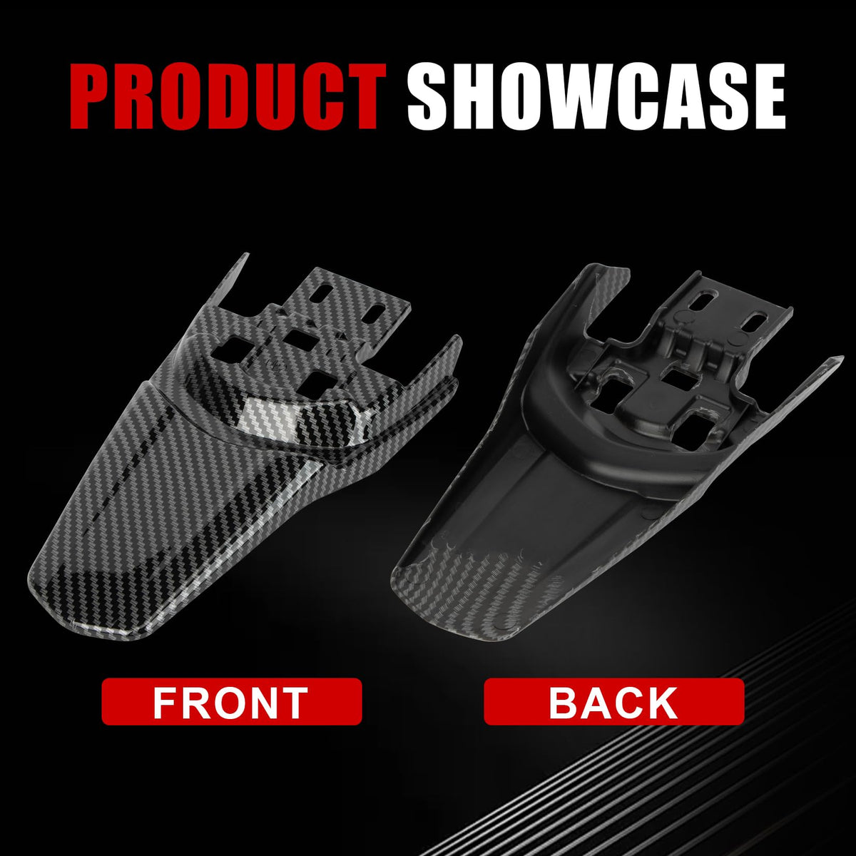 Electric Bike Rear Mudguard Protector ABS Plastic H9539