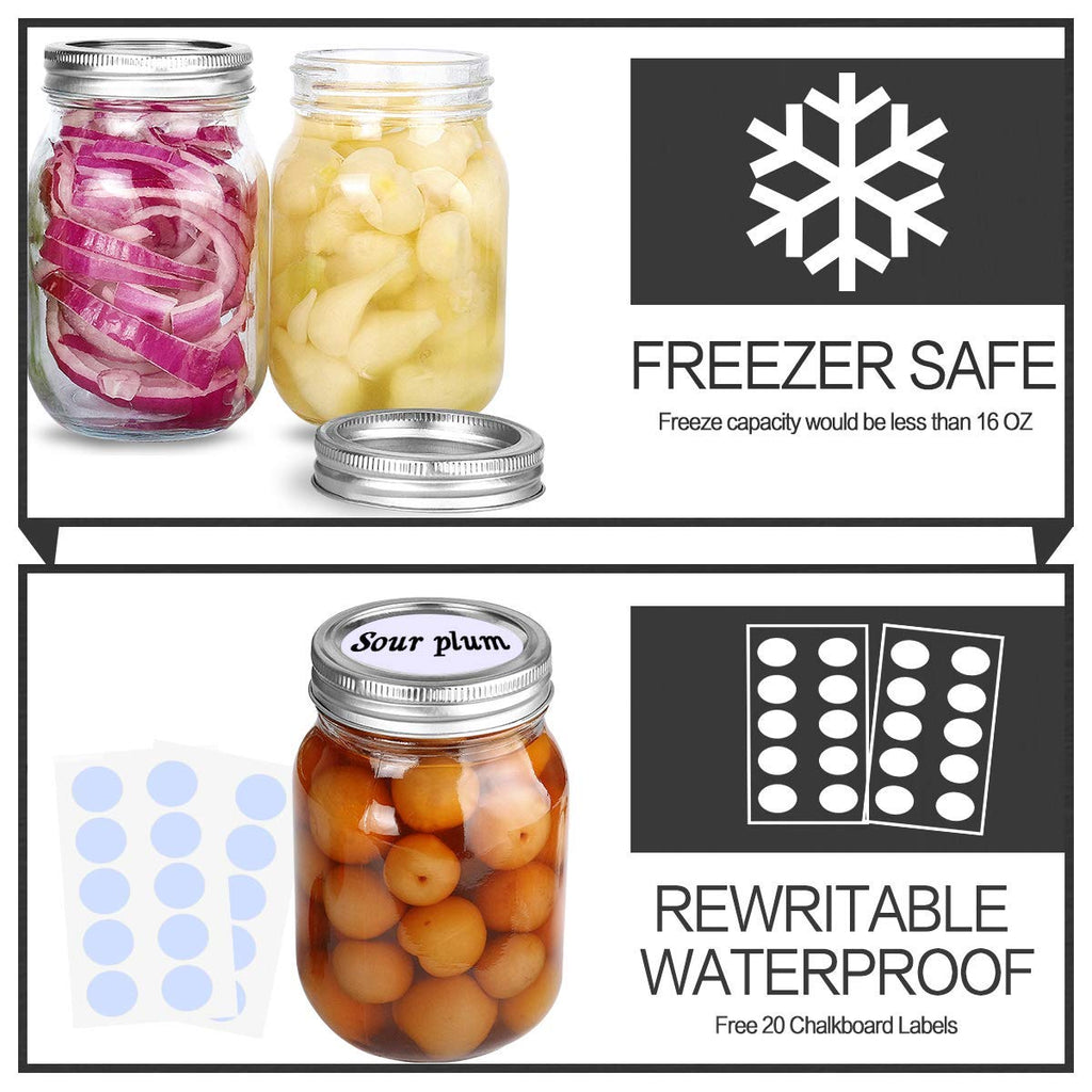 16oz Regular Mouth Mason Jars 12 Pack I4197
