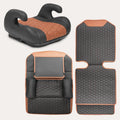 Black-Brown Backless Booster, Waterproof Seat Protector & Backseat Organizer A7734