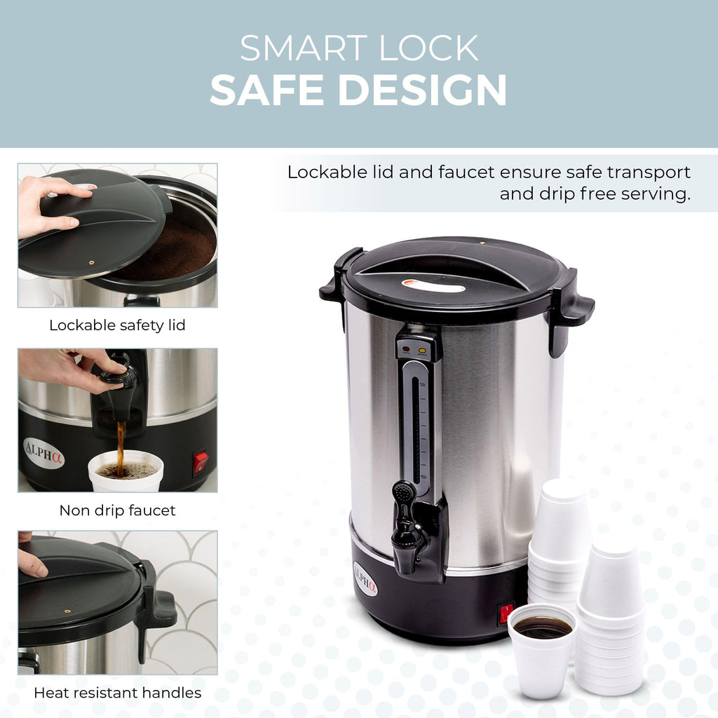 8L Stainless Steel Electric Coffee Urn T64842