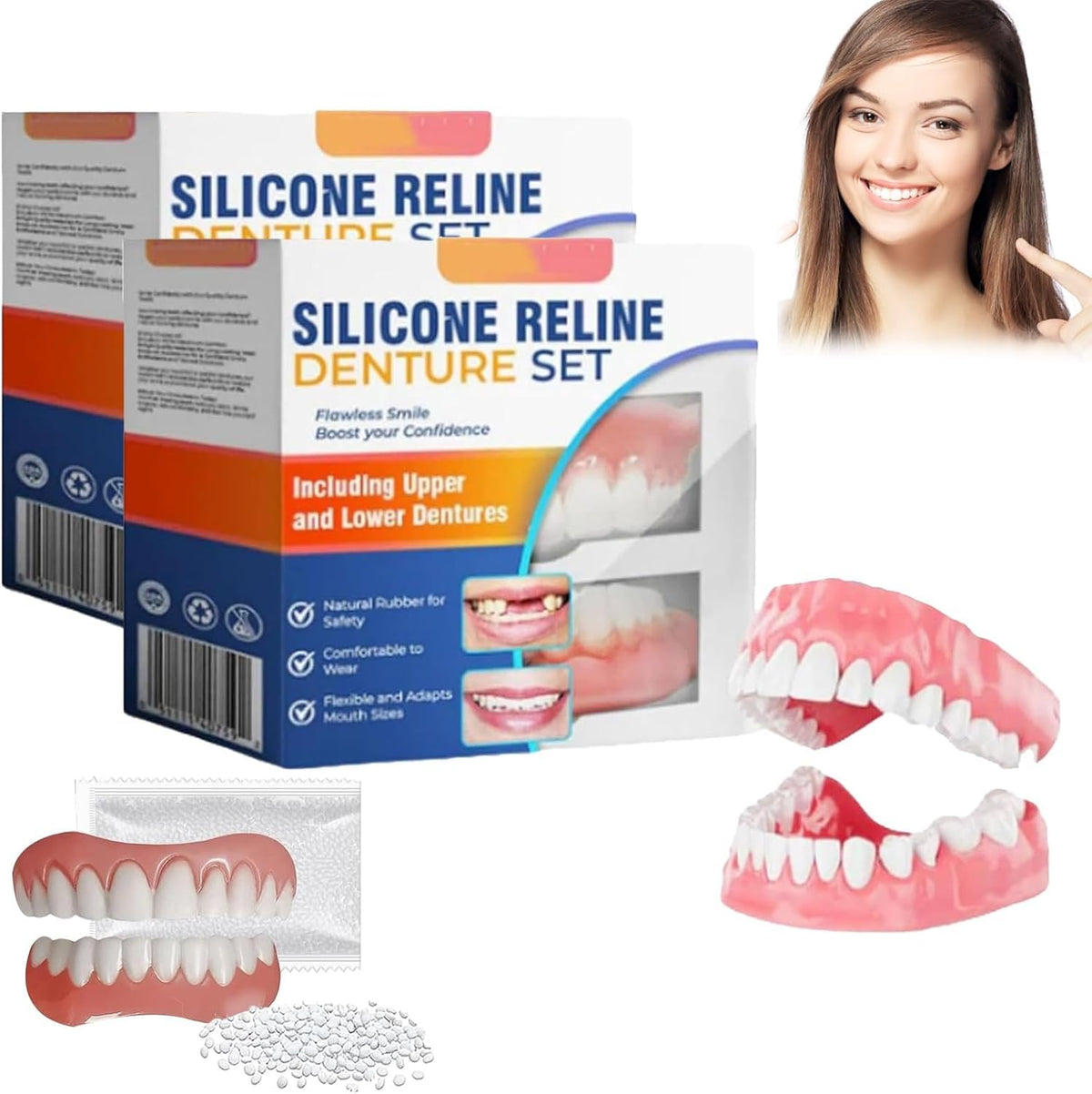 Silicone Denture Reline Kit (2pcs) G420