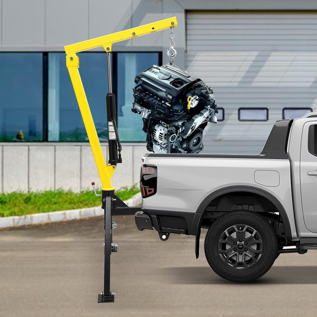 1000 lbs 360° Swivel Hydraulic Pickup Truck Crane X7433