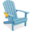 Blue Adirondack Chair with Cup Holder B8314