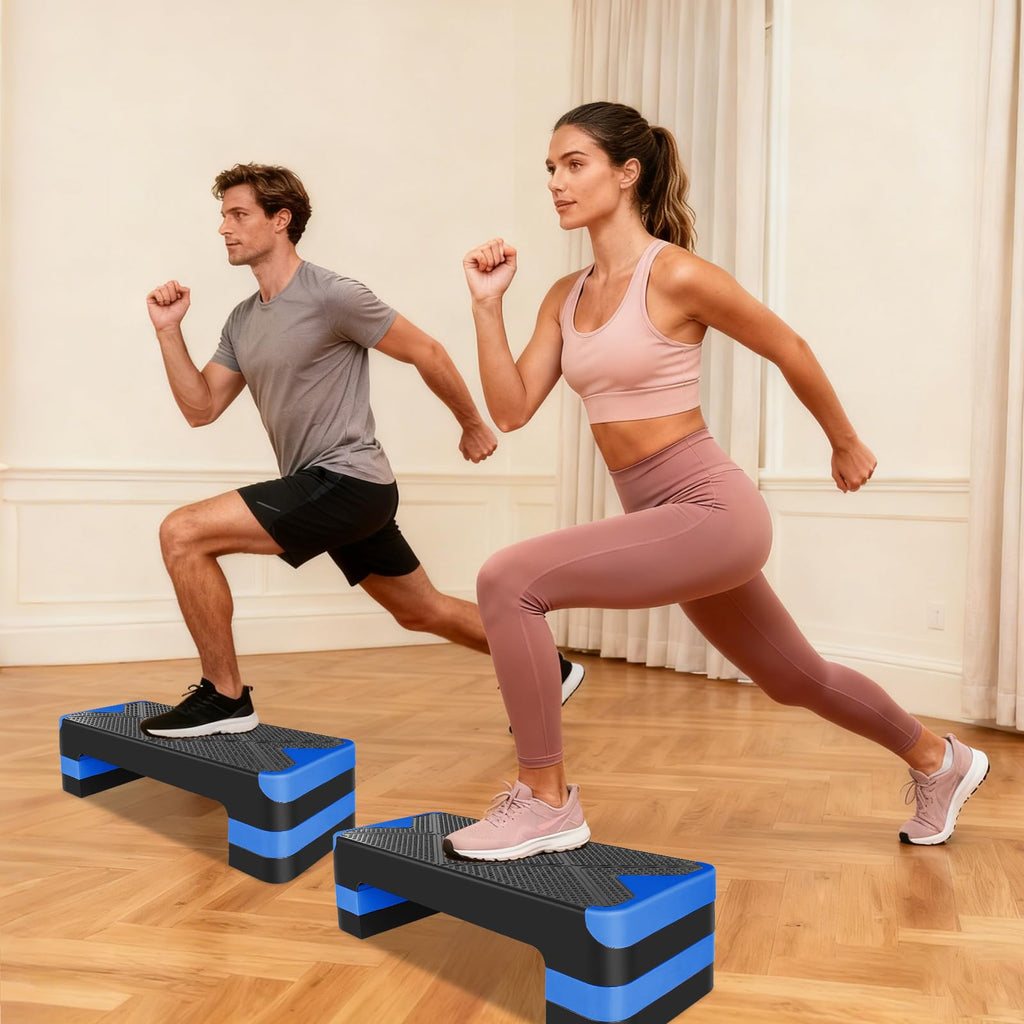 27" Adjustable Aerobic Step Platform with 4 Risers Q5381