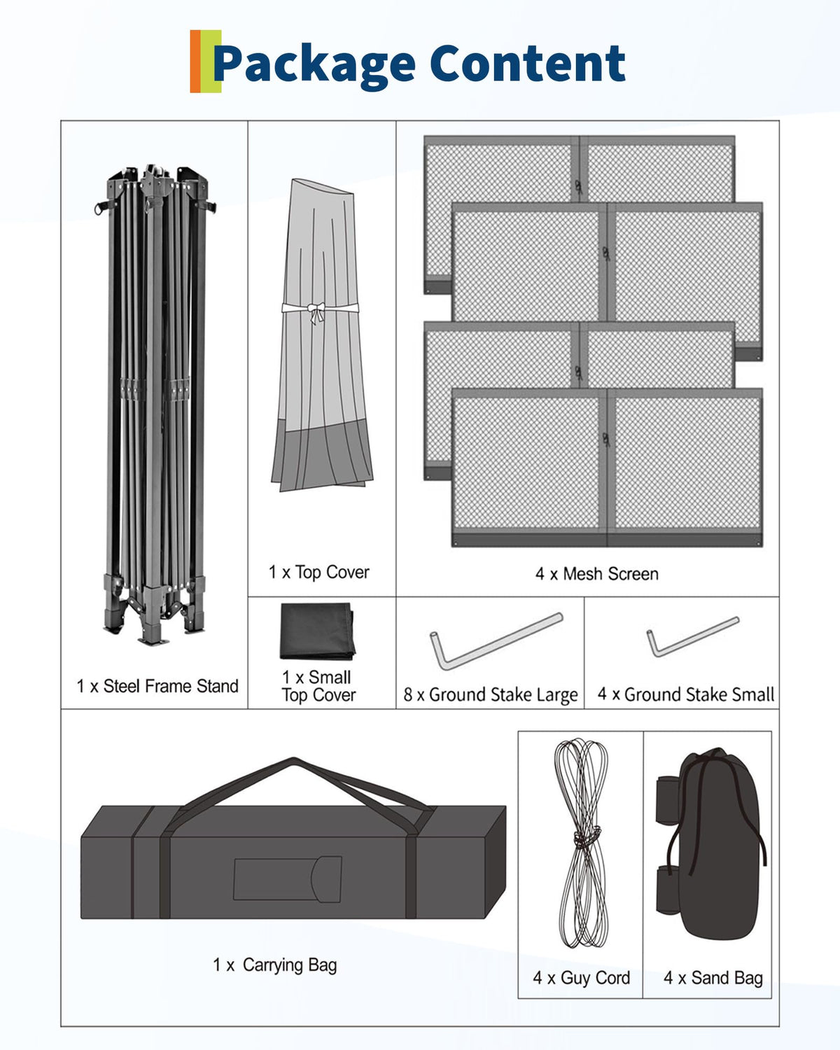 13x13FT Pop Up Gazebo with Mosquito Netting, Grey H154105