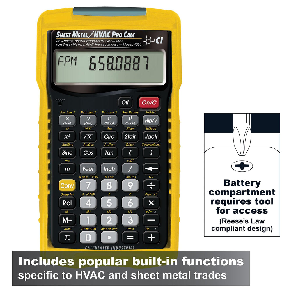 Sheet Metal HVAC Calculator U271726
