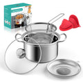Deep Fryer Pot with Basket 6.3QT J6496
