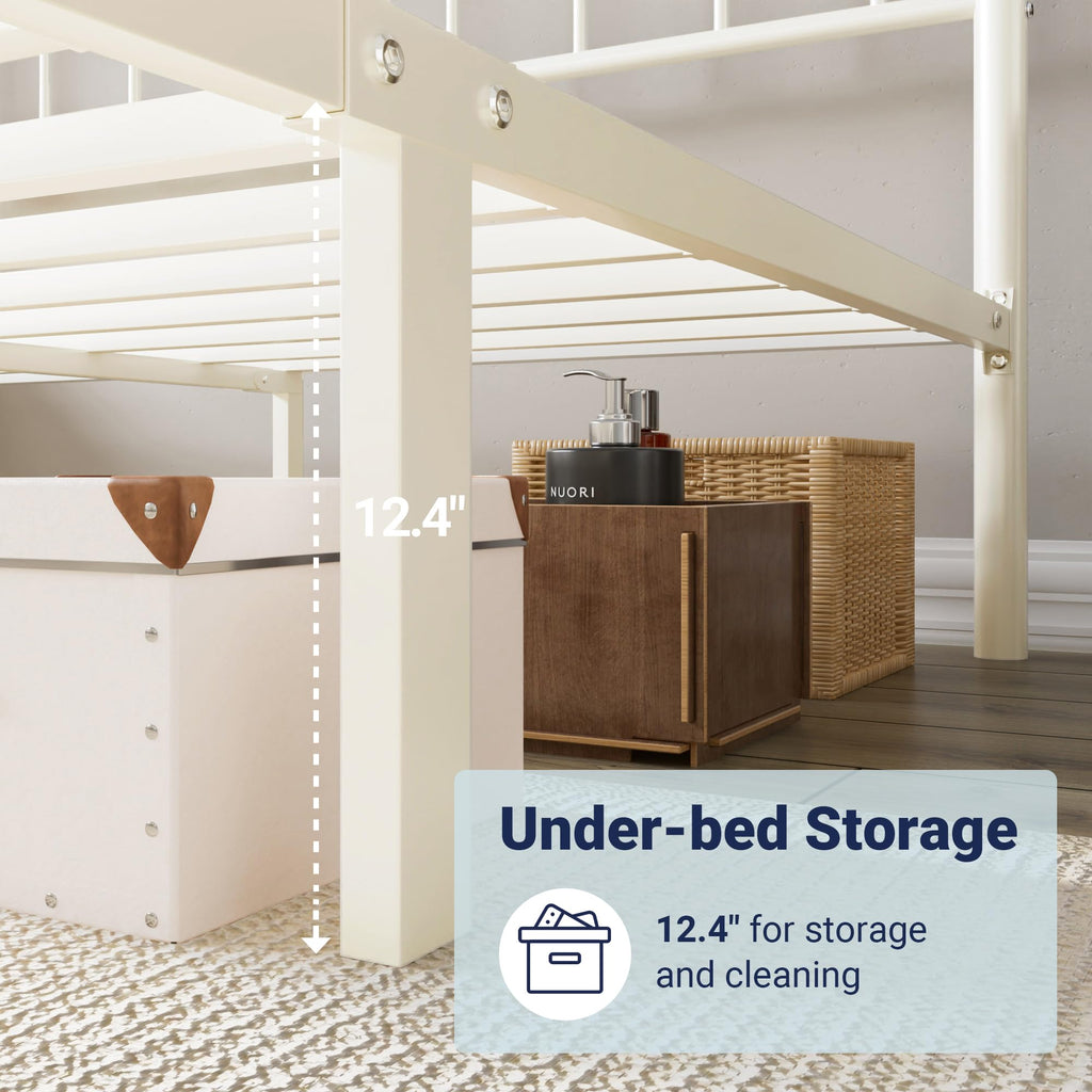 Full Size Metal Platform Bed Frame with Headboard C9680
